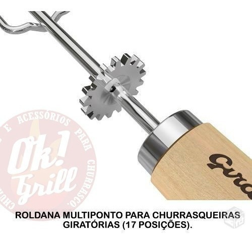 Grelha Giratória Côncava Gco-510 Giragrill