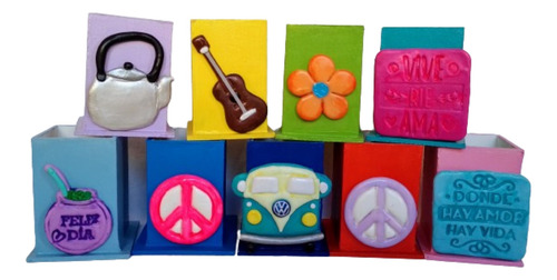 Souvenirs Lapiceros - Hippie Varios Motivos X10u
