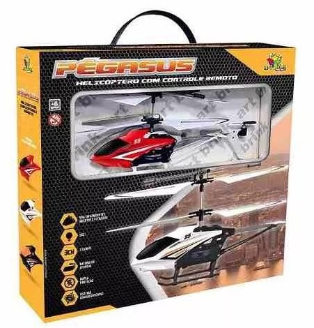 Mini Helicoptero Controle Remoto 3 Canais Pegasus