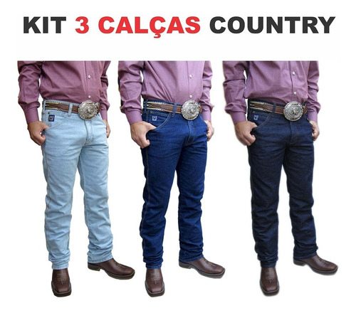 calça country masculina mercado livre