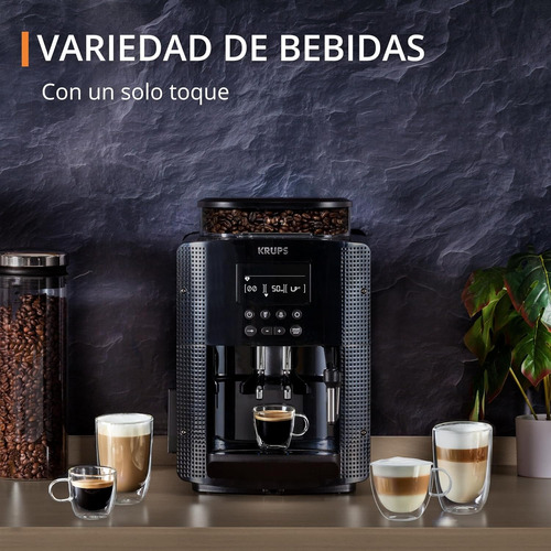 Cafetera Automática Full Krups Digital Display Con Molinillo