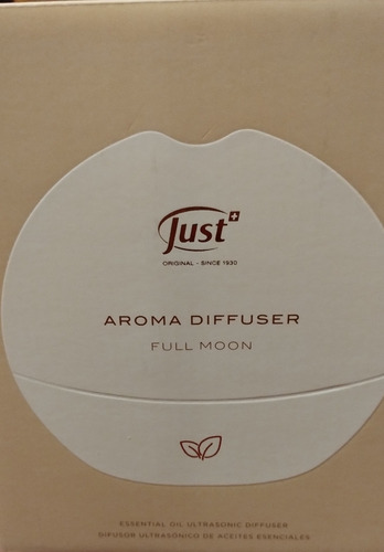 Difusor Moon Just Luz Hasta 10hs Aromaterapia+aceite Eucalip Negro