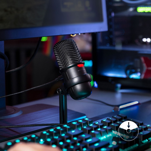 Microfono Streaming Hyperx Solocast Usb Pc Ps4 Mac Soporte
