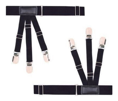 * 1 Par De Soportes Elásticos For Correas De Camisa For Homb