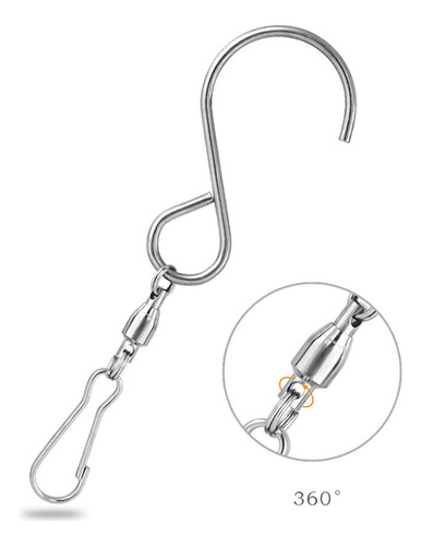 2 X 10 Piezas Ganchos Giratorios S Clips 360 ° Colgantes