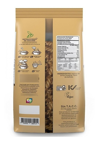 Imagen 2 de 5 de Oferta Del Dia Pasta El Dorado X250 Gr Arroz Integral Mini F