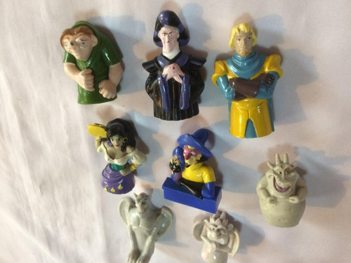 Lote De Figuras El Jorobado De Notre Dame Disney Vintage 8pz