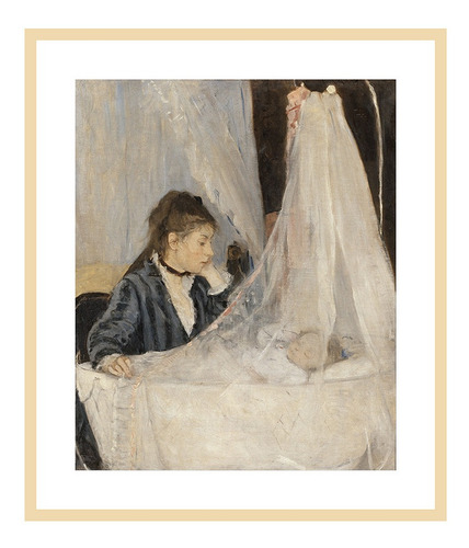 Cuadro La Cuna Berthe Morisot 54x63 Calidad  Myc Arte