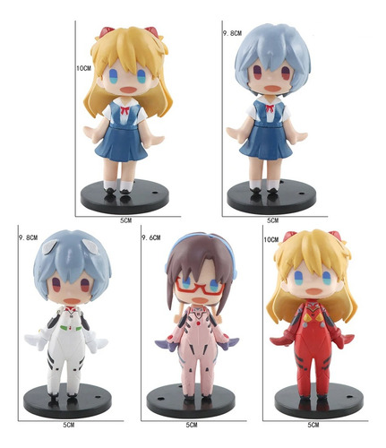 Figuras Evangelion X5 Neo Genesis Asuka Rei Misato Animados