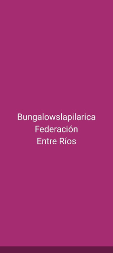 Bungalows La Pilarica Federacion Entre Rios