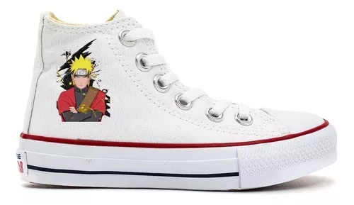 Tenis Star All Black Naruto Nuvem Akatsuki Adulto e Infantil