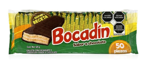 Bocadin Chocolate 50 Piezas De 12 Gr