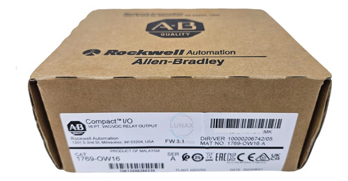 Allen Bradley 1769-ow16 Modul De Salida Rele Original