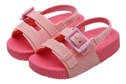 Imagem 1 de 6 de Sandalia Feminina Infantil Zaxy Papete Elastico Ajuste Baby