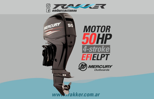 Motor Fuera De Borda Mercury 50 Hp 4 Tiempos Trakker