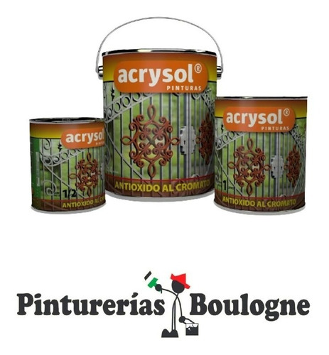 Antioxido Al Cromato Rojo, Acrysol 4 Litros. Pintu Boulogne