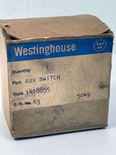 Westinghouse 1418855 Auxiliary Switch Nib Nos Tth