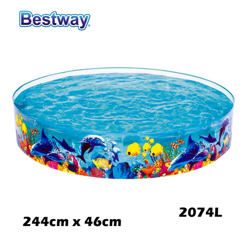 Piscina De 2000 Litros Redonda Estruturada Da Bestway