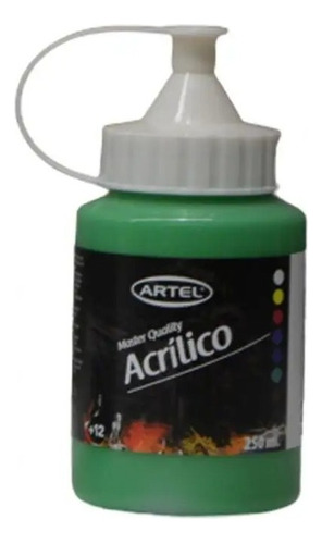 Pintura Acrilica Artel 250 Ml Color Verde Claro 551