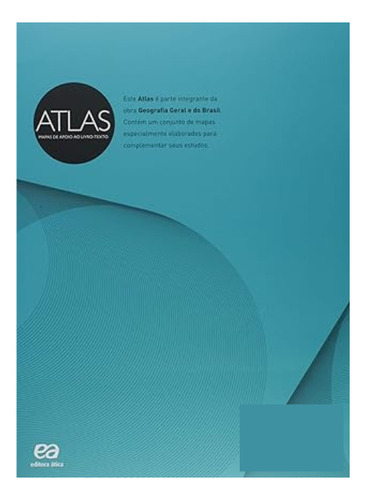 Livro Geografia Geral E Do Brasil De João Carlos Moreira Volume Unico Em Português 2018 Editora Ática Didáticos