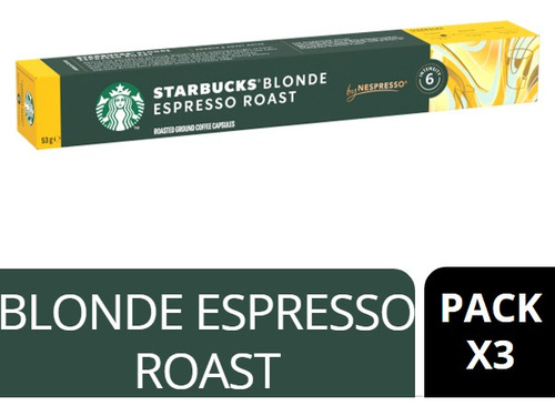 Café Starbucks® By Nespresso® Blonde Espresso Roast Pack X3