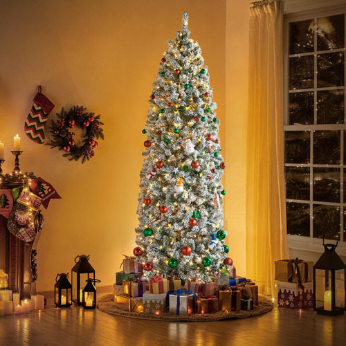 Árbol De Navidad Preiluminado 2.3 Metros Con 350 Luces