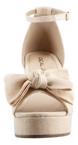 Zapato Abierto Pv819759 Suela Hueca Fresca Yute Mujer