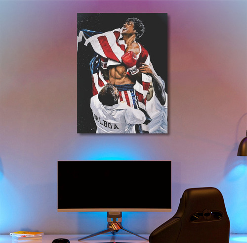 Cuadro Decorativo 30x40 Stitch Rocky Simpsons Dragon B Y Más Rocky Balboa Eeuu