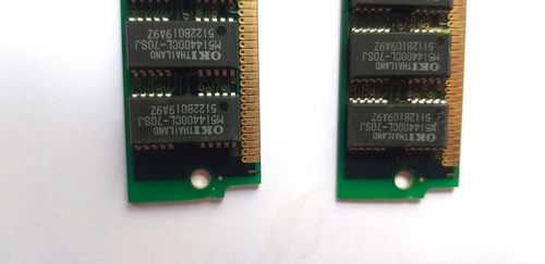 Kit 2 Memórias Edo 4 Megas 72 Vias, Ver Descritivo (Usado)