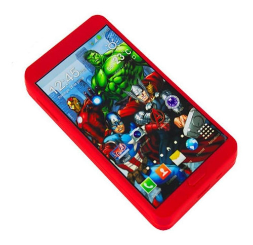 Celular De Brinquedo Smartphone Marvel Avengers Som Cores