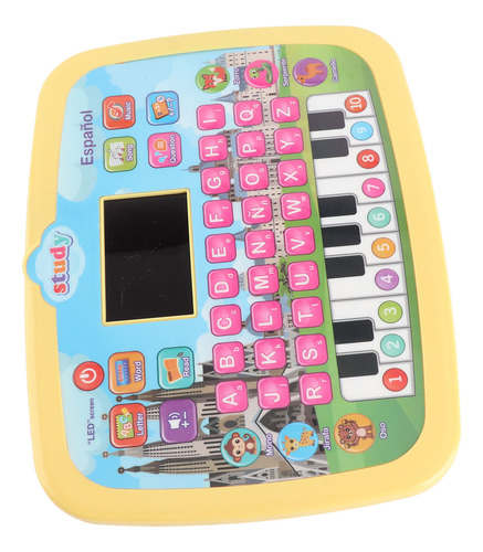 Tableta Led De Juguete Electrónico Para Aprender Español Par