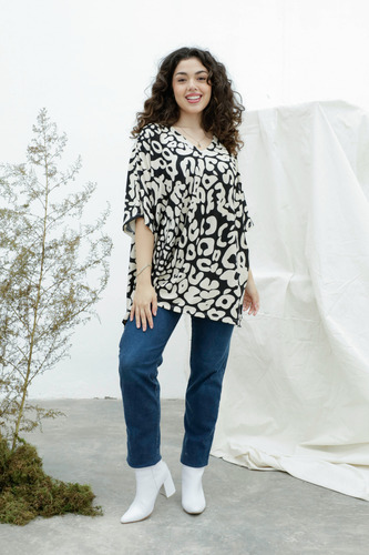 Remera Morley Estampado Maxi Blusa Remeron Talles Grandes