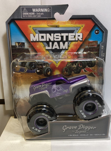 Monster Jam Mini Vehículo 1:64 58701 2023 Srj Color GRAVE DIGGER LEGEND