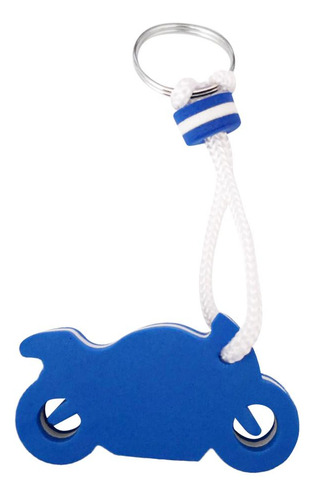 Chaveiro De Flutuação Da Motocicleta Leve Chaveiro Azul