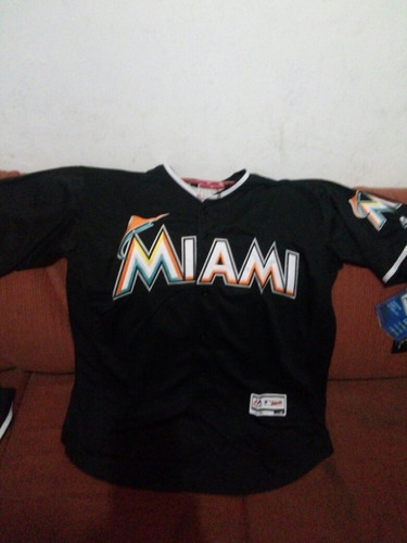 Jersey Jose Fernandez Miami Marlins Beisbol Mlb Majestic