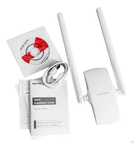 Adaptador Wi-fi Usb Mercusys Mw300uh Doble Antena 300mbps