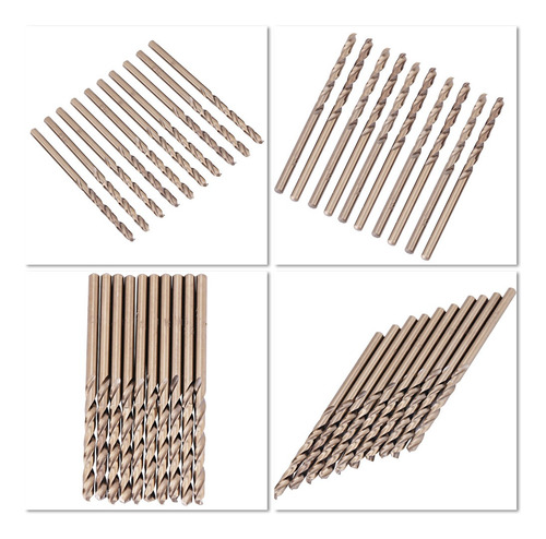 Juego De Brocas De Cobalto M35 Hss-co Para Taladrar En Acero