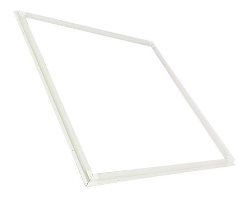 Luminario Plafon Frame 60x60 Marco Blanco Luz Blanca