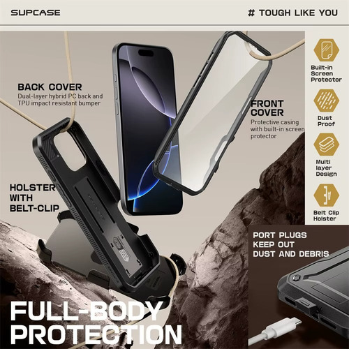 Capa Supcase Ub Pro Original Armor P Apple iPhone 16 Pro Max