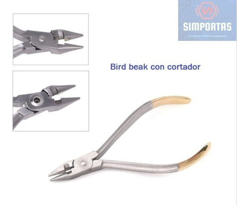 Alicate Ortodoncia Acero Bird Beak Cortador Santiago