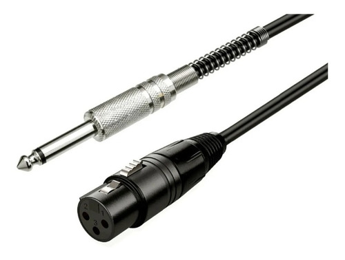 Cable Xlr Canon A Plug Kwc Zipp 6 Metros Guitarra Bajo 110z