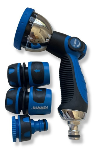 Imagen 1 de 10 de Hidropistola 10 Posic Cuerpo De Metal Premium Con Accesorios