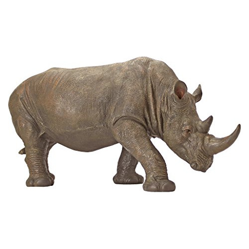 Diseño Toscano Sudáfrica African Rhino Garden Statue