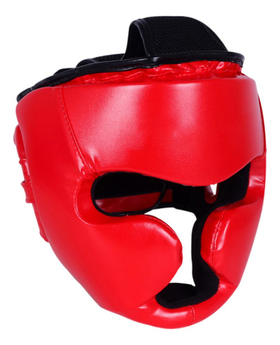 Casco De Boxeo Sparring Headgear Sparring Karate Rojo De S