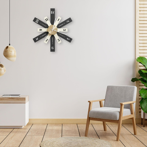 Reloj De Pared Moderno Minimalista Verde Oscuro