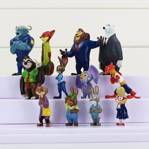 Set De 12 Figuritas De Zootopia / Figuras De Acción
