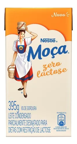 comprar Leite Condensado Semidesnatado Zero Lactose Moça Caixa 395g
