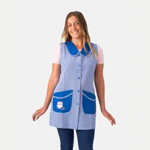Comprar Guardapolvos Maestras Inicial Entallado Cuadrille Sin\u002Fint
