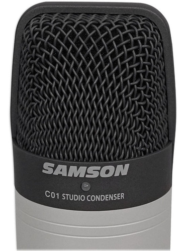 Micrófono Samson C01 condensador hipercardioide plateado/negro