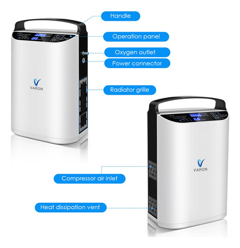 Varón Oxy Generador Recargable Portatil